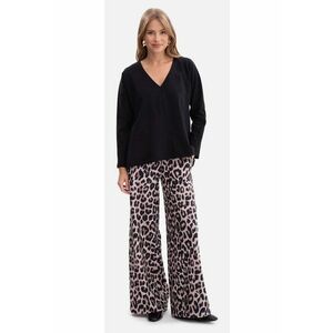 Pantaloni largi - B302 model 1 imprimeu - 65% poliester - 30% viscoza - 5% elastan - elastic in talie - casual - lungi - drepte - fara buzunare - fara inchizatoare material placut la atingere - Multicolor imagine
