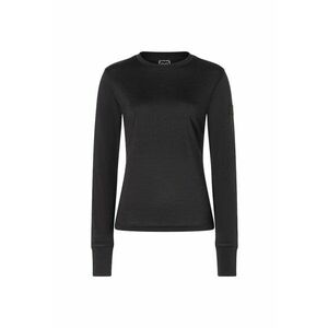 Bluza de corp din amestec de lana BIO BASE - pentru dame - culoarea negru - Negru imagine