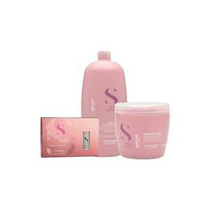 Set Alfaparf Semi Di Lino Moisture Nutritive Sampon - 1000 ml + Masca - 500 ml + Ulei Nutritive Essential Oil - 6 fiole x 13 ml imagine
