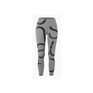 Pantaloni de corp din amestec de lana CAPITAL LOGO TIGHTS - pentru femei - culoarea gri - Gri imagine