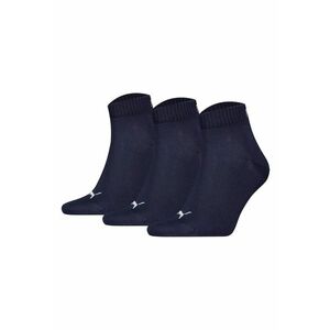 Set de sosete scurte unisex - 3 perechi - Alb/Bleumarin imagine