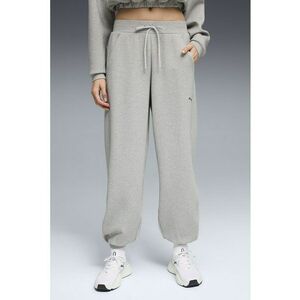 Pantaloni de trening relaxed-fit cu snur - Gri deschis imagine