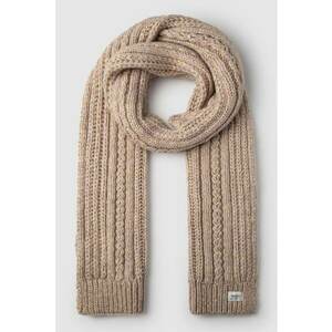 Fular din tricot cu terminatii striate - Roz prafuit imagine