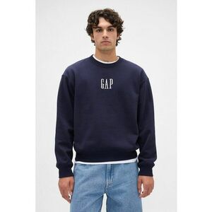 Bluza de trening cu maneci cazute si logo - Bleumarin imagine