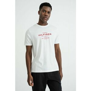 Tricou regular-fit cu imprimeu logo - Alb optic/Rosu vermillion imagine