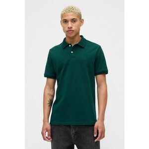 Tricou polo cu logo discret - Verde padure imagine