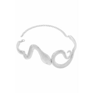 Colier choker - argintiu - forma de sarpe - Ejda C17 - imagine