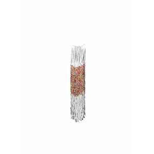 Colier alb - lung - cu margelute multicolore - Druscilla C3 imagine