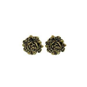 Cercei cu clips - forma de floare - Nelma - Auriu imagine