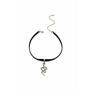 Colier choker negru - cu pandantiv in forma de sarpe - Mordecai C14 - imagine