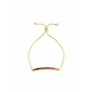 Bratara aurie - cu pietre multicolore - Medea C1 - imagine