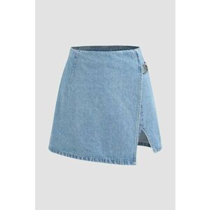 Pantaloni scurti denim - talie inalta imagine