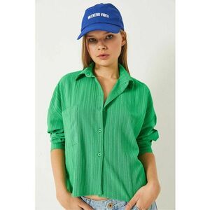 Camasa dama - LUCCI - verde - poliester-bumbac imagine