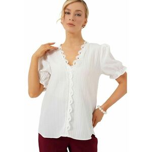 Tricou dama - Poliester/Elastan - Alb imagine