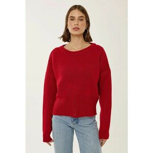Pulover dama - Jessica - rosu - tricot imagine