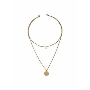Colier auriu - in 2 straturi - cu banuti - Selah C20 - imagine