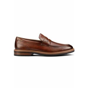 Mocasini barbati - casual - piele naturala - maro - tocuri joase - imagine