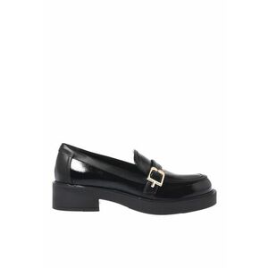 Pantofi loafer din piele cu catarama decorativa Nappa - Negru imagine