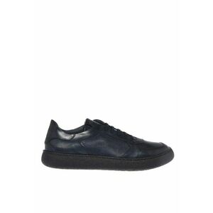 Pantofi sport low-cut din piele - Albastru imagine