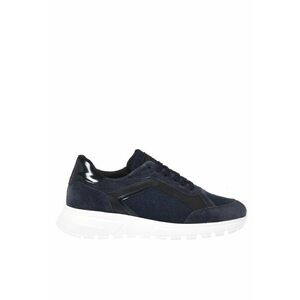 Pantofi sport low-cut din piele intoarsa - Albastru imagine