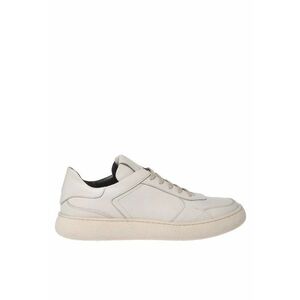 Pantofi sport low-cut din piele - Alb murdar imagine
