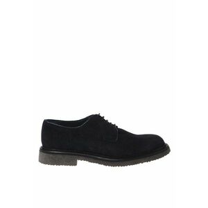 Pantofi derby din piele intoarsa - Albastru imagine
