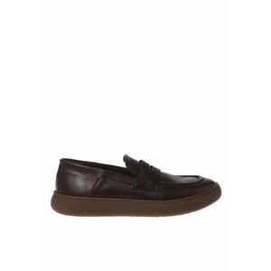 Pantofi loafer din piele - Maro inchis imagine