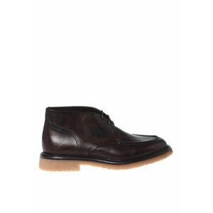 Ghete Chukka de piele - Maro inchis imagine