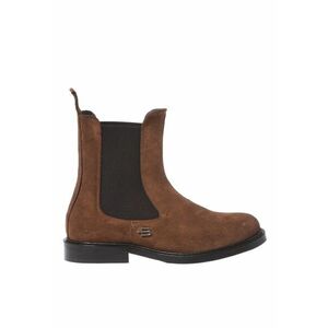 Ghete Chelsea de piele intoarsa - Maro imagine