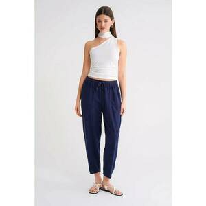 Pantaloni dama Mixray - in - bleumarin imagine