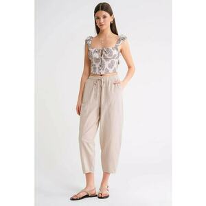 Pantaloni dama Mixray - in - crem imagine
