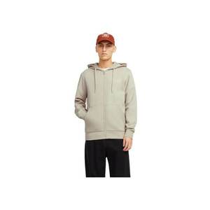 Hanorac JACK &JONES Corp Logo Small Print Zip Hood 52141 - Bej imagine