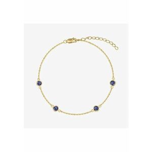 Bratara din argint Birthstone Golden September - Safir imagine