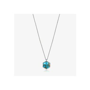 Colier din argint Charlotte - Turcoaz Blue Copper imagine