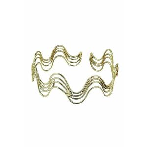 Colier choker - auriu - ondulat - Maurits C6 imagine