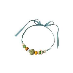 Colier turquoise - cu bile verzi si galbene - Fides C2 imagine