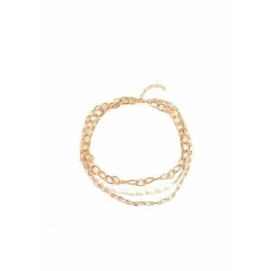 Colier in 3 straturi - auriu - cu perle - Marlies C10 imagine