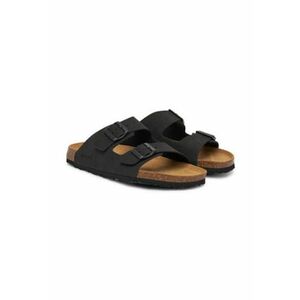 Slapi barbatesti - Grunland - negri - imitatie de piele - negru - Negru imagine