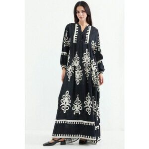 Rochie maxi dama - viscoza - HiCCUP - Negru imagine