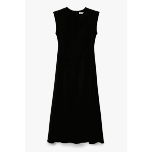 Rochie midi fara maneci - Negru imagine