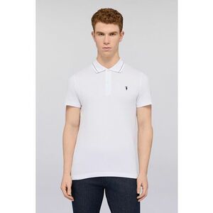 Tricou polo din bumbac - Alb optic imagine