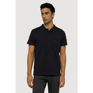 Tricou polo din bumbac - Negru stins imagine