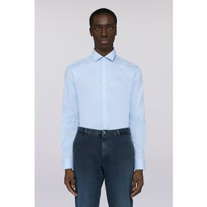 Camasa regular fit cu dungi - Alb/Albastru deschis imagine