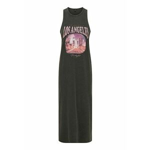 Rochie maxi cu croiala dreapta - Negru - Negru imagine