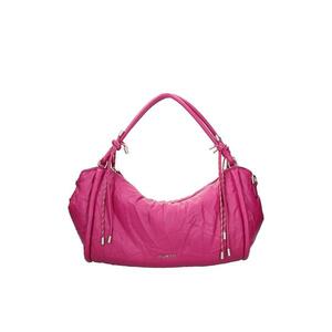 Geanta de piele cu fermoar - Fucsia imagine