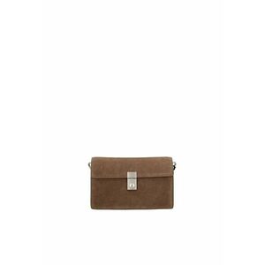 Geanta crossbody de piele intoarsa Celeste Prime - Maro taupe imagine