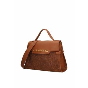 Geanta de piele ecologica cu logo in relief Ultra - Caramel imagine
