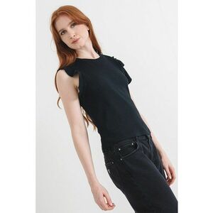 Tricou uni de bumbac - Negru imagine
