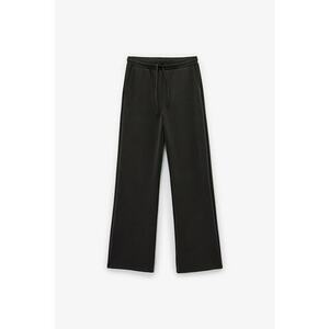 Pantaloni de trening din amestec de lyocell cu snururi - Gri antracit imagine
