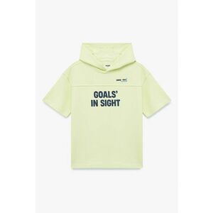 Hanorac cu maneci scurte - Verde lime imagine